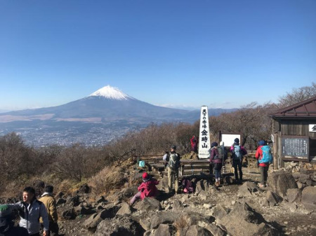 【画像】箱根金時山から富士山を望む